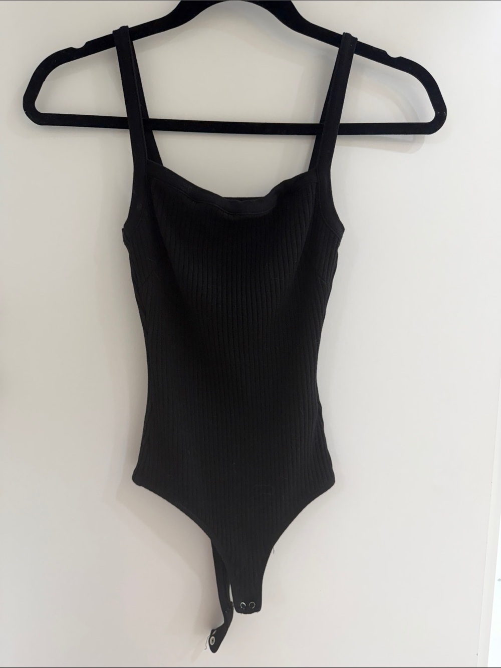 Citizens Of Humanity Black Ribbed Tank Bodysuit